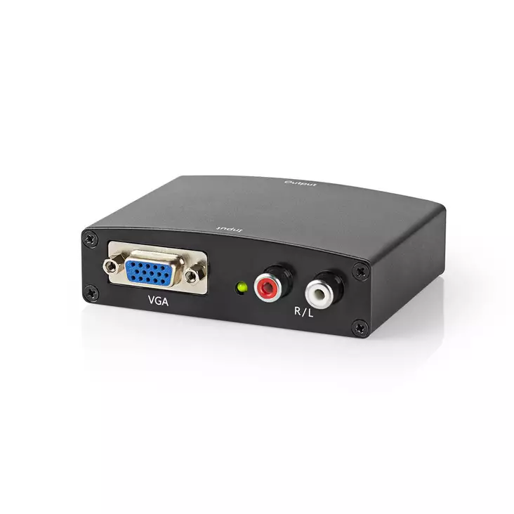HDMI Muunnin | VGA Female / 2x RCA Male | 1x HDMI Output | Yksisuuntainen | 1080p | 1.65 Gbps | Alumiini | Antrasiitti - Videomuuntimet - 5412810319947 - 1