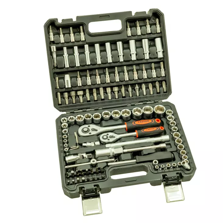 Hylsyavainsarja 3/8" ja 1/4" 108-osainen - Hylsysarjat - 6438168119397 - 2