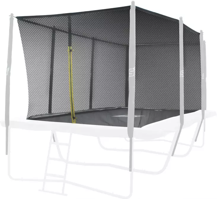 ISport Air Black 5,8x4 m trampoliinin turvaverkko (ilman tolppia) - Trampoliinit - 6438014281087 - 1