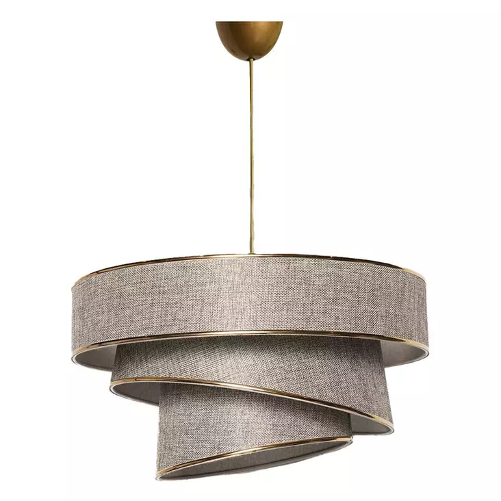 Kattokruunu, beige kulta, 40 x 40 cm, säädettävä, CE-sertifioitu - Katto- ja seinävalaisimet - 8683342683227 - 1