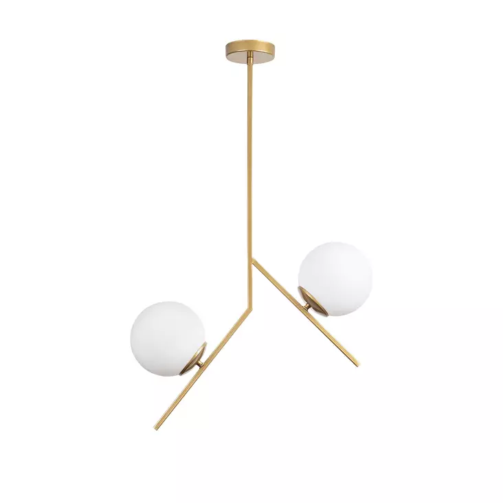 Kattokruunu, kulta, 74 cm korkea, kestävä, tyylikäs - Katto- ja seinävalaisimet - 8684283356317 - 1