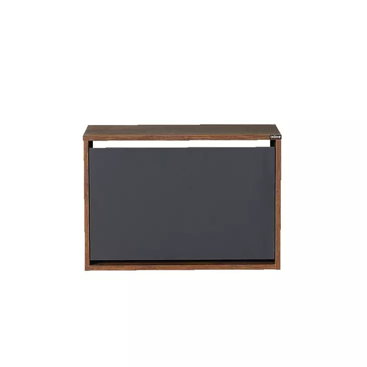 Kenkäkaappi Oslo Anthracite - Tyylikäs ja Kestävä Säilytysratkaisu, 100% Melamiinipinnoitettu, 60x42x30 cm - Kenkäkaapit - 8684282333647 - 1