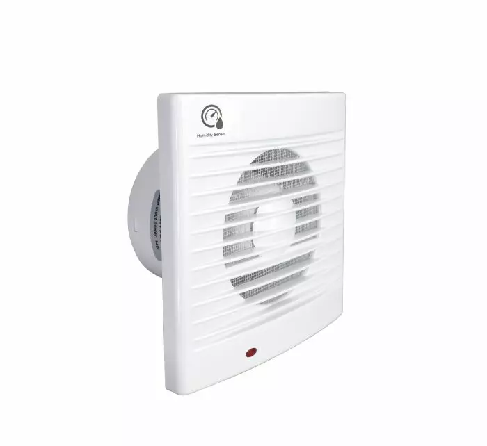Kylpyhuonetuuletin kosteusanturilla - Tuulettimet ja ilmastointilaitteet - 6438140590947 - 1