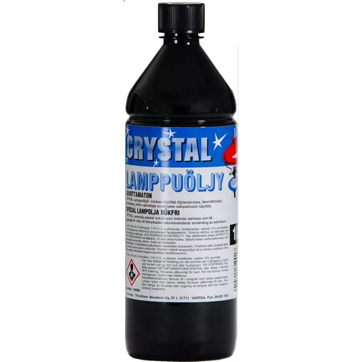 Lamppuöljy 1 l Crystal - Sytyttimet, sytykkeet, kaasut - 6419715610017 - 1
