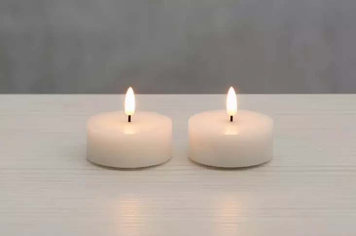 Led-kynttilä Maxi 2 kpl 3D liekki - Kynttilät ja lyhdyt - 6410416374277 - 1