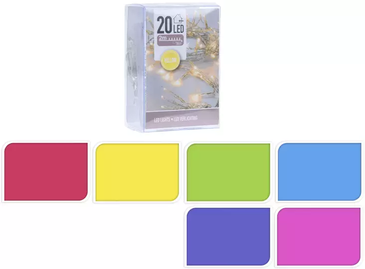 Mini LED-valoketju 20 lamppua - Valosarjat - 8719202599787 - 1