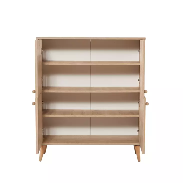 Monikäyttöinen Kaappi - Sonoma Tammi - 100% Melamiinipinnoitettu - 95x111x36 cm - UV-suojattu - Lisäsäilytystila - Kaapit ja lipastot - 8681875380767 - 1