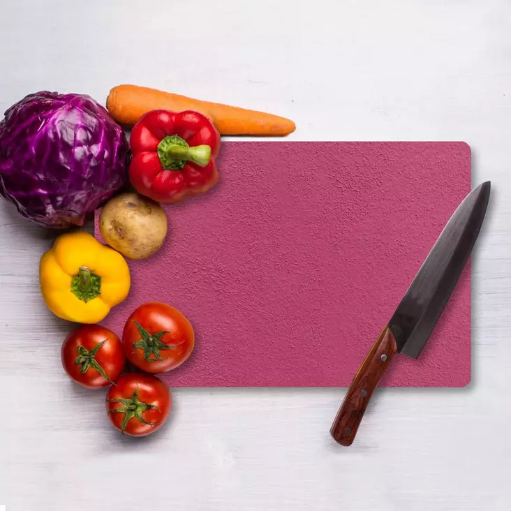 Monivärinen 100% Karkaistu Lasi Leikkuulauta 20x30 cm - Antibakteerinen, Helppo Puhdistaa, Liukumattomat Silikonijalat - Keittiötyövälineet - 8684283728237 - 1
