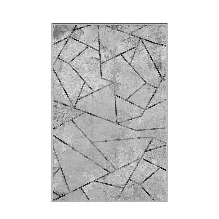 Monivärinen 180x280 cm Polyesterimatto - Antibakteerinen, Konepestävä, 3D Digitaalinen Painatus, Liukumaton Alusta - Suuret ja keskikokoiset matot - 8682870071957 - 1