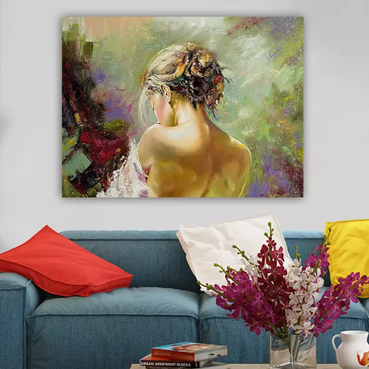 Monivärinen 70x100 cm Koristeellinen Canvas-taulu - Anonyymin Taiteilijan Mystinen Mestarityö 100% Puukehyksellä - Taulut ja kehykset - 8682870216037 - 1