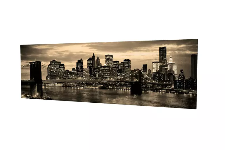 Monivärinen Koristeellinen Canvas-taulu 30x80 cm - 100% Puukehys, 3 cm Paksuus - Seinäsisustus - Taulut ja kehykset - 8681181556047 - 1