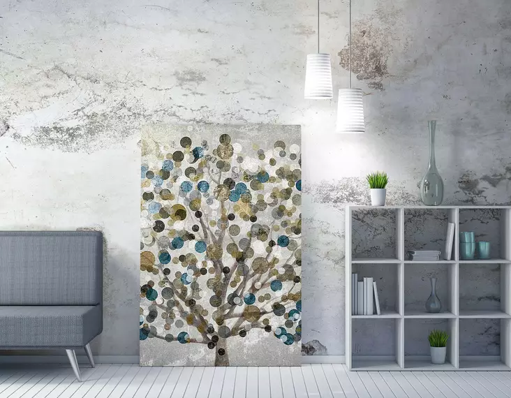 Monivärinen Koristeellinen Canvas-taulu 50x70 cm - Tuntematon Taiteilija, 50% Polyesteri/50% Puuvilla, 100% Puukehys - Taulut ja kehykset - 8683342543767 - 1