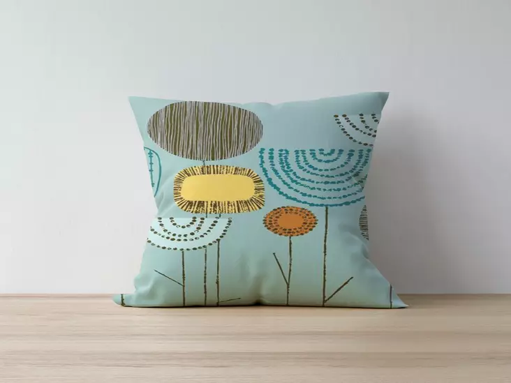 Monivärinen Tyynynpäällinen 43x43 cm - 50% Polyesteri / 50% Puuvilla, Digitaalinen Painatus, Konepestävä 30 °C - Koristetyynyt - 8682870195417 - 1