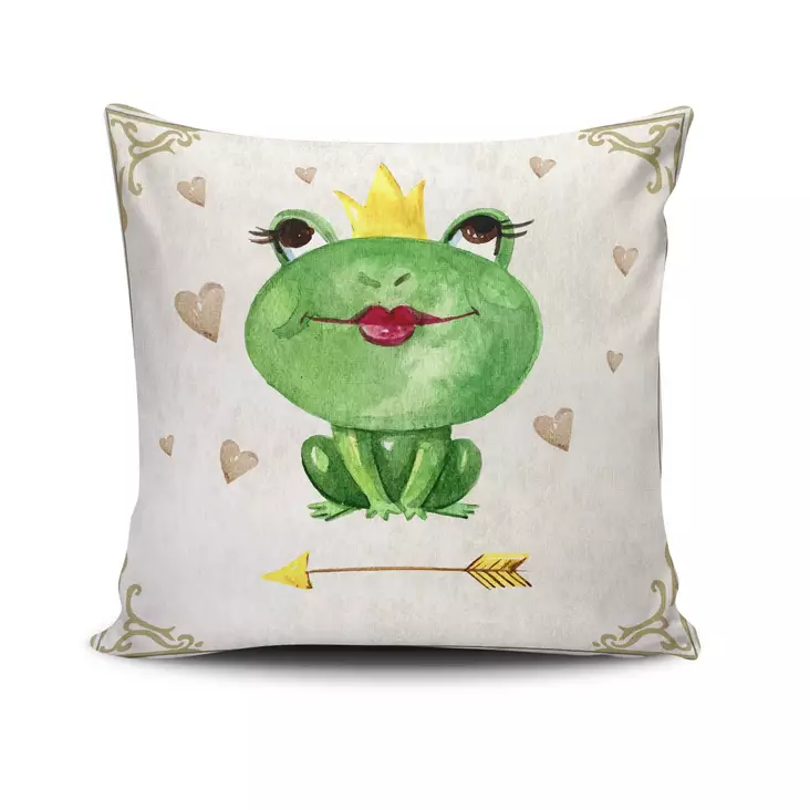 Monivärinen Tyynynpäällinen 43x43 cm - 50% Puuvilla, 50% Polyesteri, Konepestävä 40 °C, Piilovetoketju - Koristetyynyt - 8681181739167 - 1