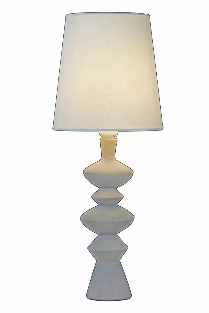 NINA pöytävalaisin, beige/luonnonvalkoinen, E27 - Lattia- ja pöytävalaisimet - 7041661281097 - 1