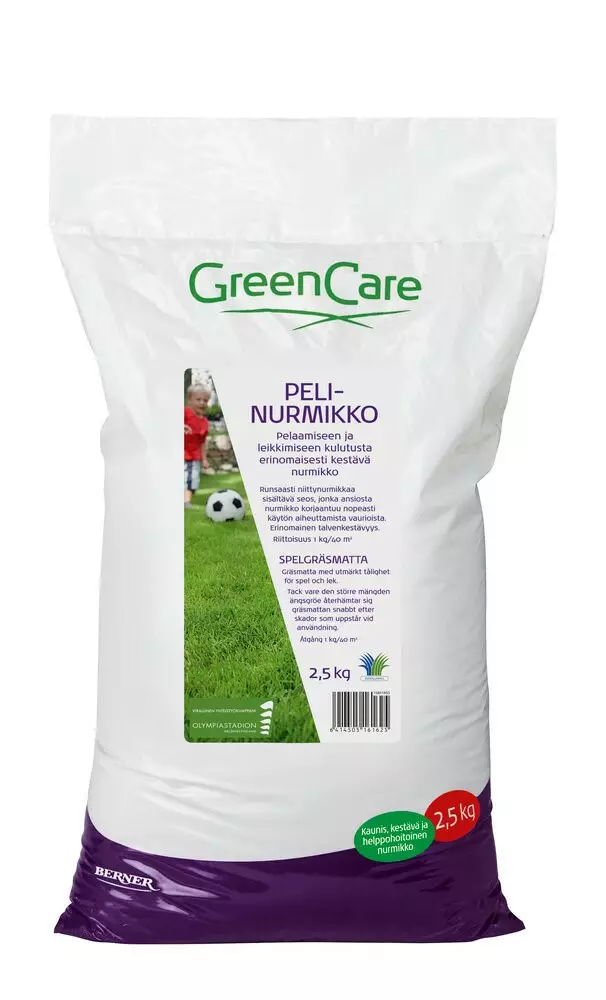 GreenCare pelinurmikko 8kg - Kukat ja siemenet - 6414505162967 - 3