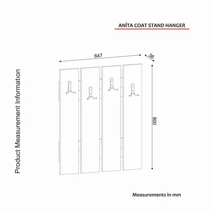 Tyylikäs ja Toimiva Hall Stand - Skandinaavinen Muotoilu, Pähkinänvärinen, 100% Melamiinipinnoitettu, 64,7x80x3,6 cm - Eteiskaapit - 8681181790977 - 1