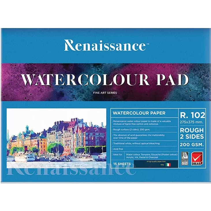 Vesivärilehtiö 275 x 375 mm, 200 g/m² - Vihkot ja paperit - 8851907104597 - 1