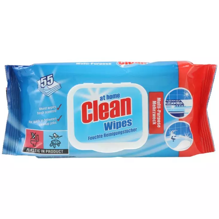 Yleispuhdistusliinat At home Clean 55kpl - Siivousrätit ja -liinat - 8720604319057 - 1