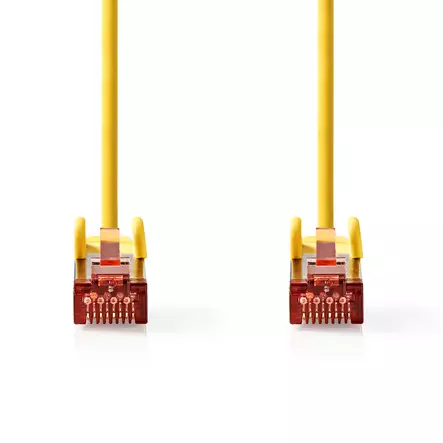 CAT6 Verkkokaapeli | RJ45 uros | RJ45 uros | S/FTP | 1.00 m | Pyöreä | LSZH | Keltainen | Label - Tietokone ja verkko - 5412810424078 - 10