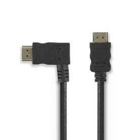 High Speed HDMI Kaapeli Ethernet | HDMI liitin | HDMI liitin | 4K@30Hz | 10.2 Gbps | 1.50 m | Pyöreä | PVC | Musta | Blister - HDMI-kaapelit - 5412810289868 - 2