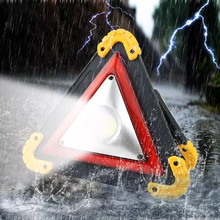 Huomiovalo 5w cob led 400 lm, kolmio - Auton lisävalot ja työvalot - 6418536017678 - 2