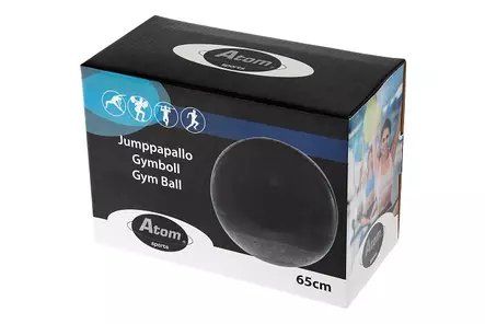 Jumppapallo 65 cm musta - Kuntoilulaitteet ja -välineet - 6410412722188 - 2