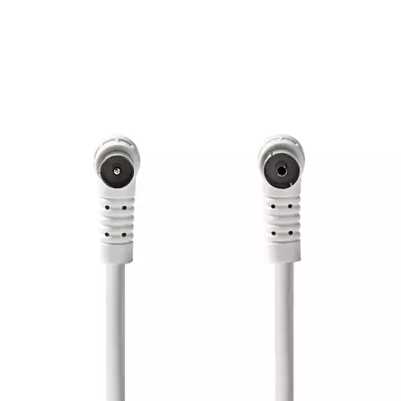Koaksiaalikaapeli | IEC (Coax) Uros | IEC (Coax) Naaras | Niklattu | 120 dB | 75 Ohm | Nelinkertainen suojaus | 3.00 m | Pyöreä | PVC | Valkoinen | Laatikko - Antennikaapelit - 5412810425938 - 10