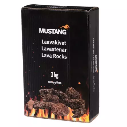 Laavakivet 3 kg Mustang - Grillaustarvikkeet - 6410413159778 - 2