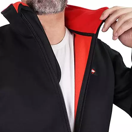 Lee Cooper Workwear Miesten vedenpitävä softshell-takki LCJKT450, musta/punainen M - Suojavarusteet - 19-19-TN-221958 - 2