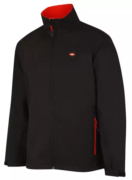 Lee Cooper Workwear Miesten vedenpitävä softshell-takki LCJKT450, musta/punainen M - Suojavarusteet - 19-19-TN-221958 - 1