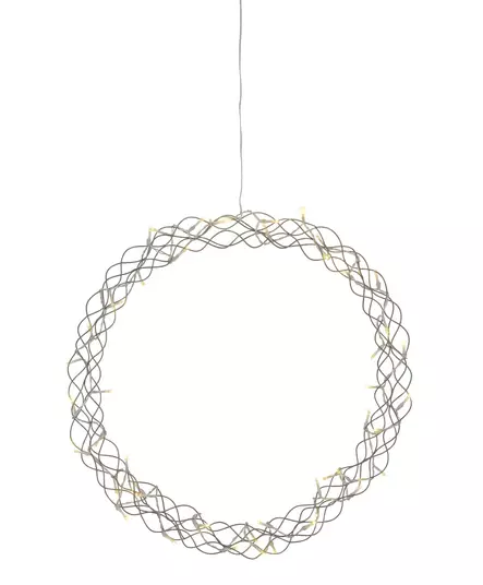 Merlin kranssi 50 cm hopea ip20 - Koristevalot - 6435200288738 - 2