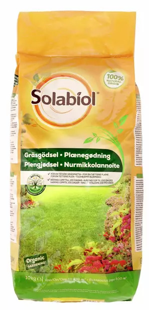 Nurmikkolannoite 10 kg Solabiol - Mullat ja ravinteet - 3664715008408 - 2