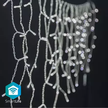 SmartLife Jouluvalot | Jääpuikko | Wi-Fi | Kylmä Valkoinen | 400 LED's | 8.00 m | Android / IOS - Koristevalot - 5412810404438 - 1
