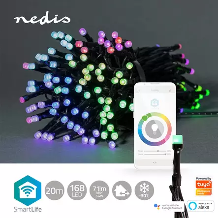 SmartLife Jouluvalot | Nauha | Wi-Fi | RGB | 168 LED's | 20.0 m | Android / IOS - Koristevalot - 5412810404278 - 5