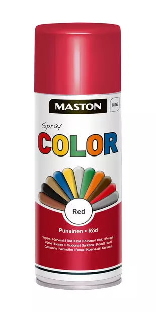Spraymaali Color Punainen 400ml - Spraymaalit - 6412491208058 - 1