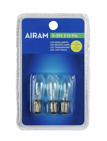 Varalamppu LED 3kpl l=C3=A4mmin kelt. - Joulukoristeet ja -tekstiilit - 6435200186898 - 1