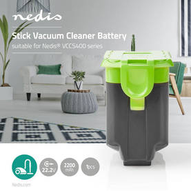 Pölynimurin Akku | Sopiva: Nedis® VCCS400 Series | Li-Ion | 22.2 V DC | 2200 mAh | 48.8 Wh - Lisätarvikkeet - 5412810326198 - 2