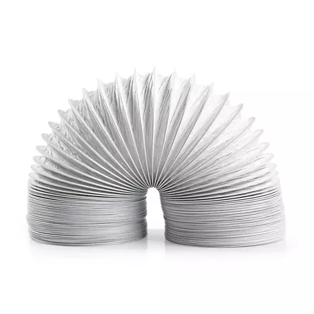 Ilmanpoistoputki PVC | 100 mm | 1.50 m | Sopii laitteeseen: Ilmanvaihto / Kuivausrummut | Valkoinen - Nedis tuotteet - 5412810481958 - 10