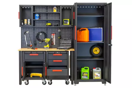 Autotallin kalusteryhmä Garage PGC101 ovet avattuna - Yksittäiskappaleet - 0283080138058 - 2