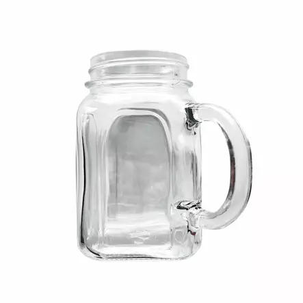 Lasisetti (2 kpl) - 100% Lasi, 450 ml, Konepesun Kestävä, Tyylikäs ja Kestävä, Ei Mikroaaltouuniin, 7x7x12 cm - Tarjoiluastiat - 8684283832378 - 1