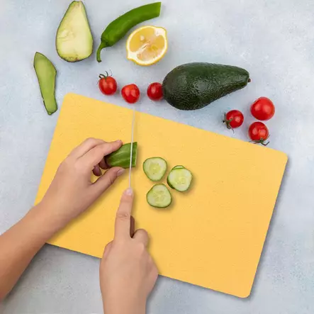 Monivärinen 100% Karkaistu Lasi Leikkuulauta 20x30 cm - Antibakteerinen, Helppo Puhdistaa, Liukumattomat Silikonijalat - Keittiötyövälineet - 8684283728268 - 2