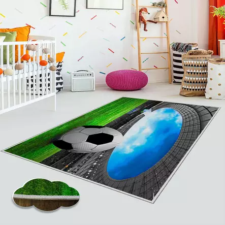 Monivärinen eteisen matto käytävämatto 100x200 cm - 100% Polyesteri, Antibakteerinen, Konepestävä, PVC Liukumaton Alusta - Suuret ja keskikokoiset matot - 8682870067608 - 2