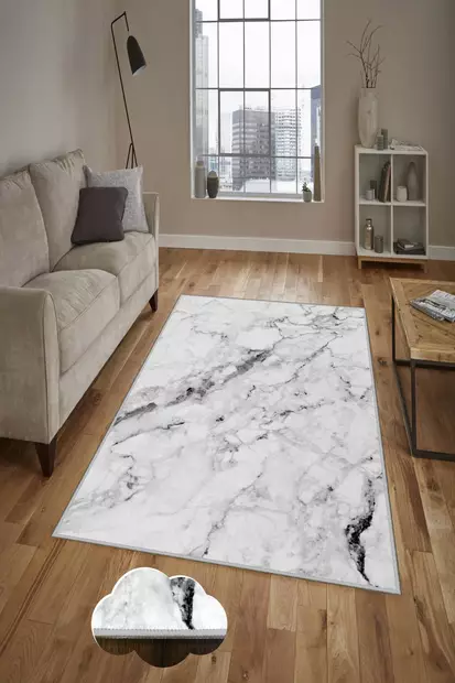 Monivärinen eteisen matto käytävämatto 100x200 cm - 3D Digitaalinen Painatus, Antibakteerinen, Konepestävä, Liukumaton PVC-pohja - Suuret ja keskikokoiset matot - 8681875854398 - 2