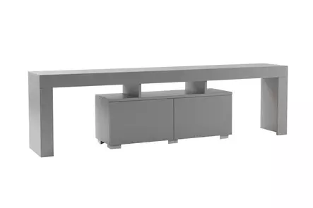 TV-taso Harmaa 180x50x31,3 cm - 100% Melamiinipinnoitettu Lastulevy, Tyylikäs ja Kestävä Viihdekeskus - TV-tasot - 8684283112128 - 1