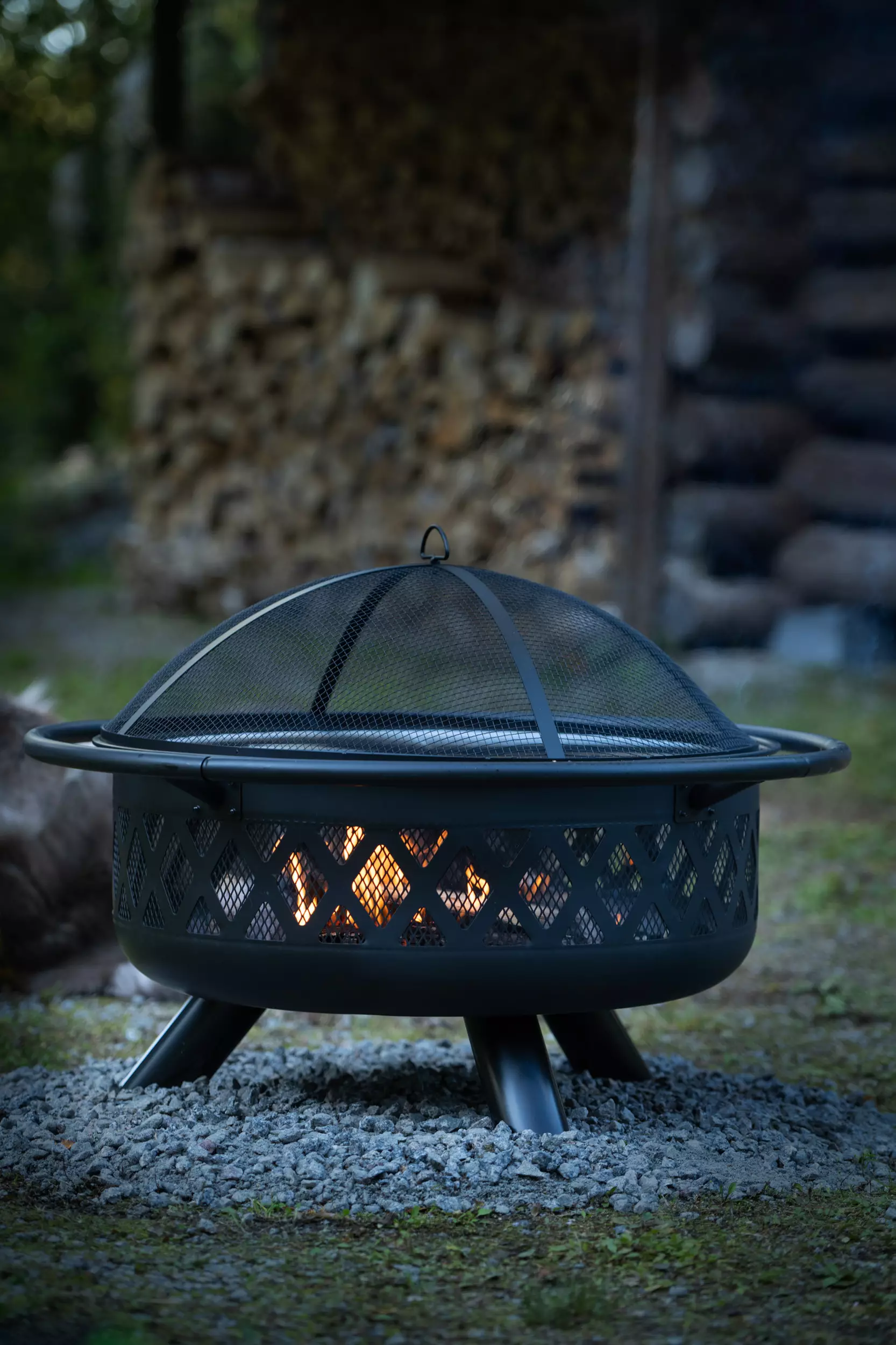 Rubbed Bronze Hampton Bay Crossfire Fire Pit Lincoln Outfitters