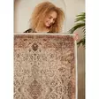 100% Puuvillamatto 100x150 cm - Antibakteerinen, Konepestävä, Beige/Punainen/Kameli, Liukumaton PVC-pohja - Suuret ja keskikokoiset matot - 8683742635338 - 5