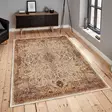 100% Puuvillamatto 100x150 cm - Antibakteerinen, Konepestävä, Beige/Punainen/Kameli, Liukumaton PVC-pohja - Suuret ja keskikokoiset matot - 8683742635338 - 3