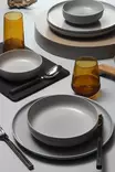 12-osainen posliiniastiasto - Monivärinen - Astianpesukone- ja mikroaaltouuninkestävä - Lautaset ja kulhot - Tarjoiluastiat - 8684282827238 - 2