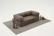 3-istuttava sohva, harmaa, 190 cm leveä, mukava, ympäristöystävällinen - Sohvat - 8684283436248 - 3